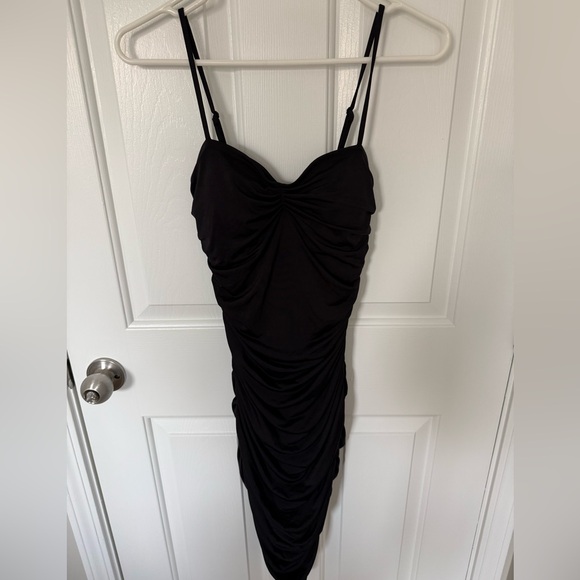 Express Body Contour Ruched Dress Small - Picture 3 of 5
